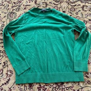 Banana Republic Vibrant Green Crew Neck Sweater